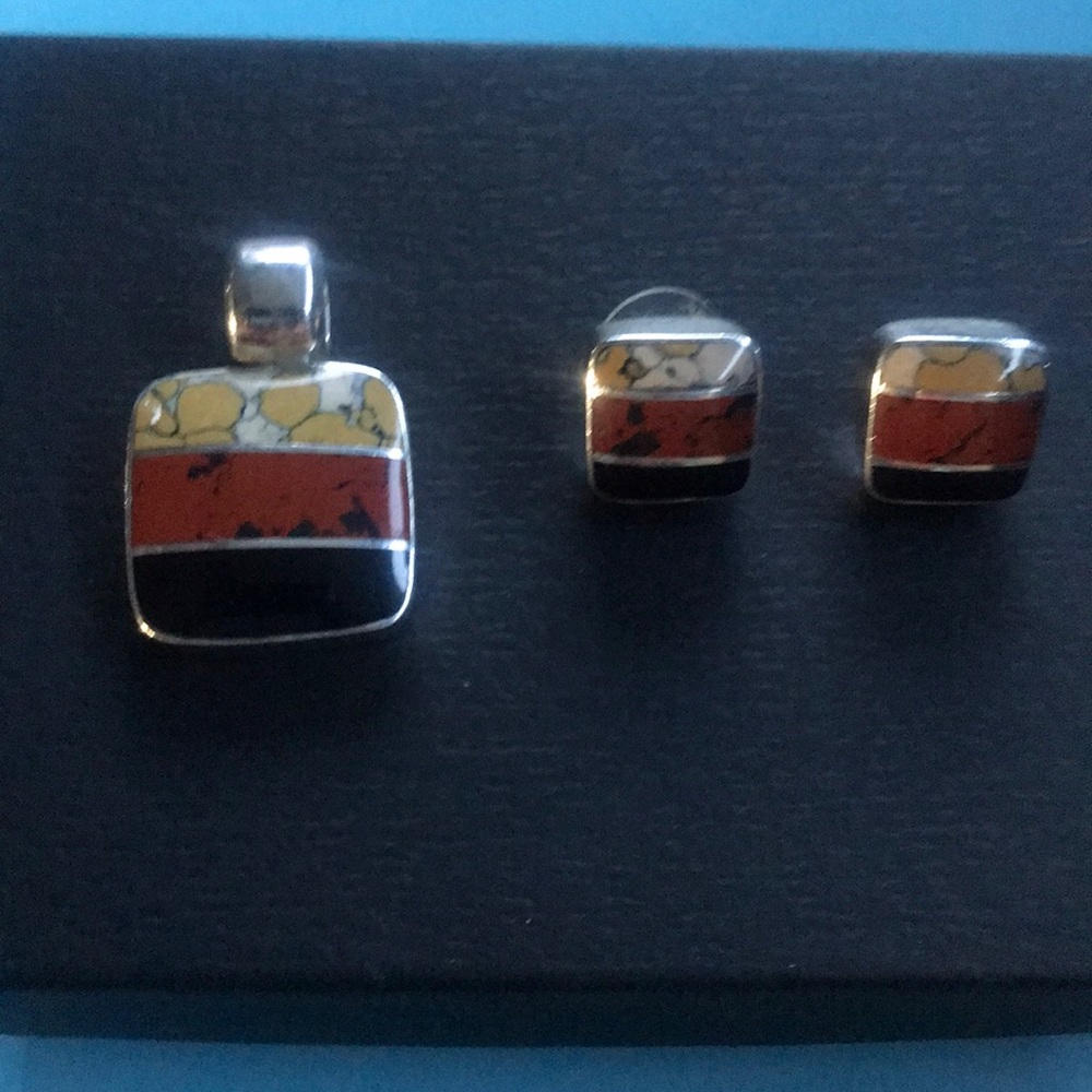Pendant with matching earrings